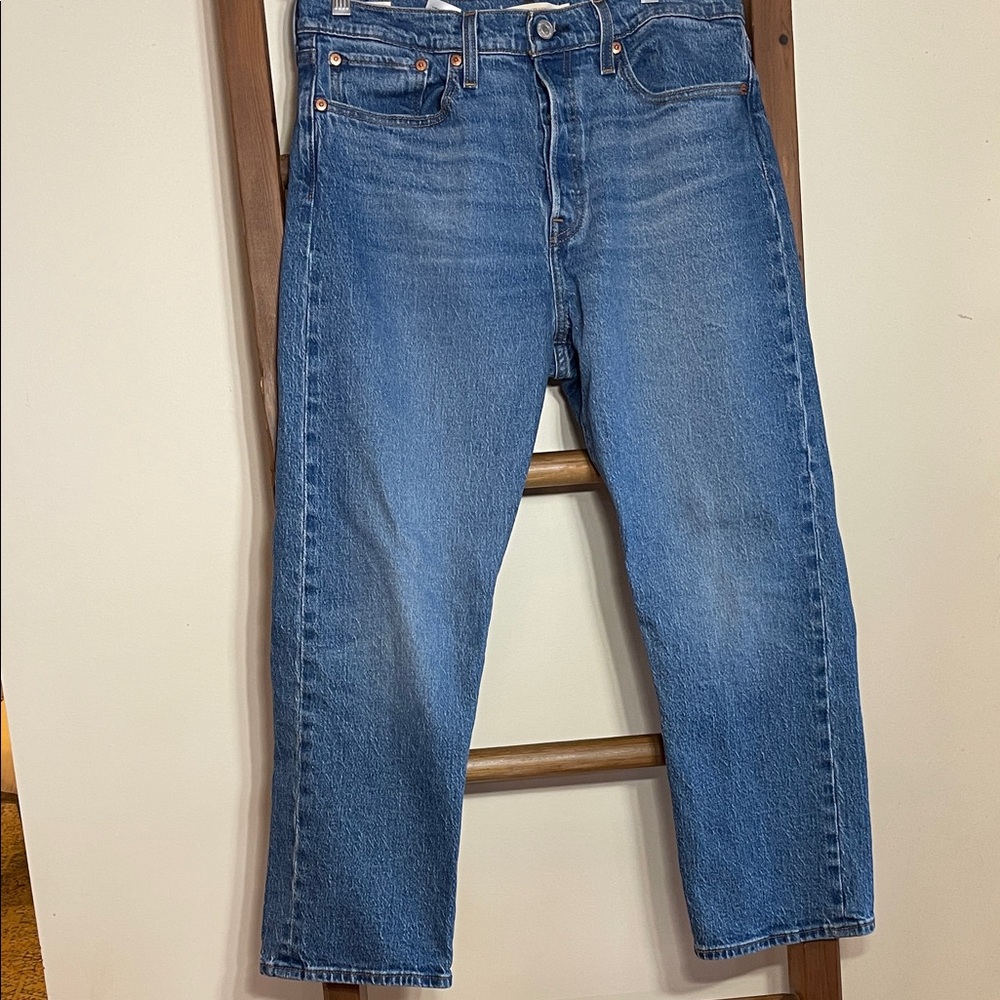 Classic Blue Levi’s Wedgie Straight Jeans
